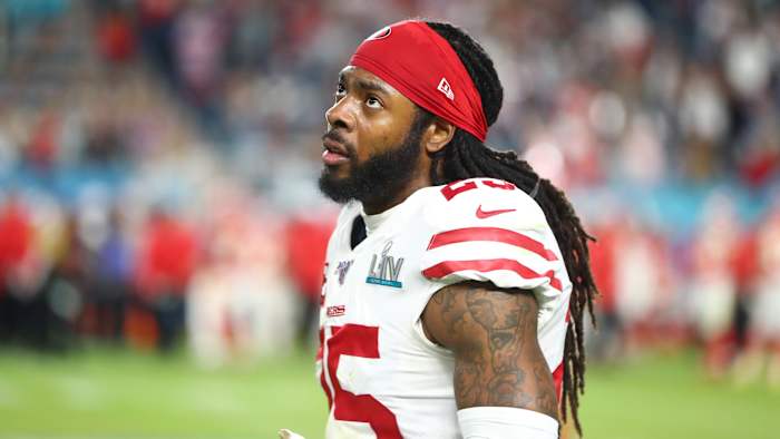 Richard Sherman with the San Francisco 49ers